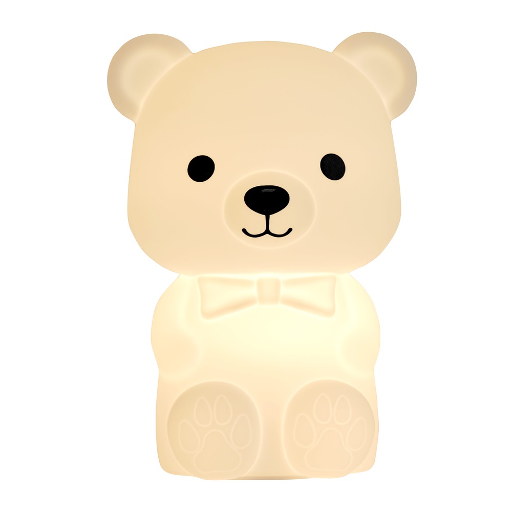 Cute Series Bear Silicone Night Light, White - Image 2