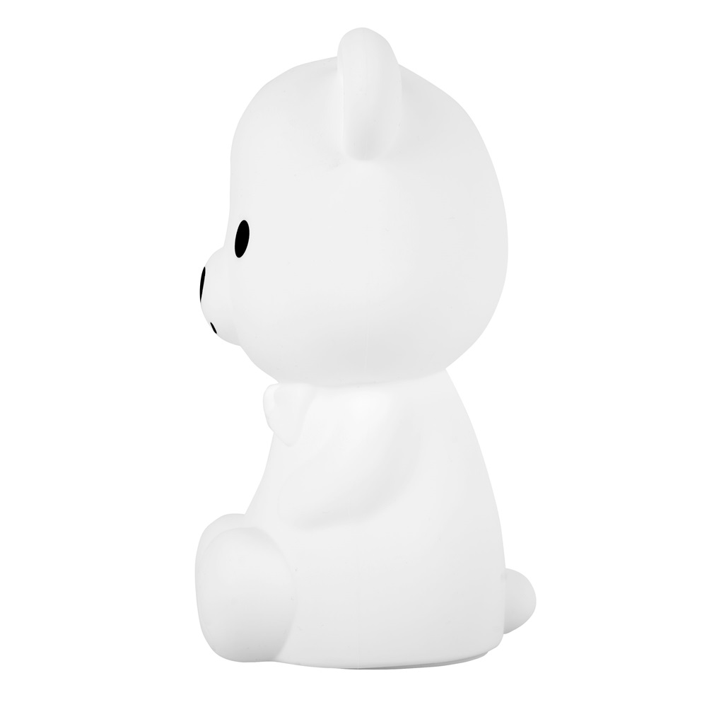 Cute Series Bear Silicone Night Light, White - Image 3