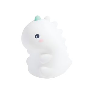 Cute Series Dinosaur Silicone Night Light, White
