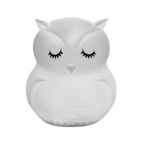 Cute Series Owl Silicone Night Light, White