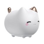 Baseus Cute Series Kitty Silicone Night Light, White