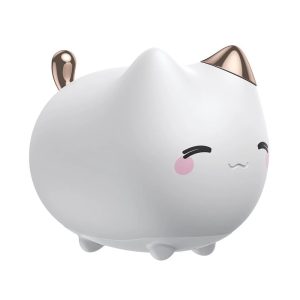 Baseus Cute Series Kitty Silicone Night Light, White