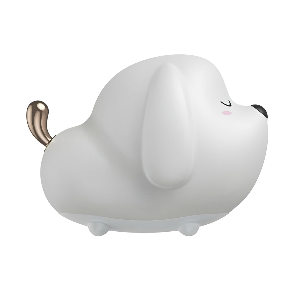 Baseus Cute Series Doggie Silicone Night Light, White - Image 2