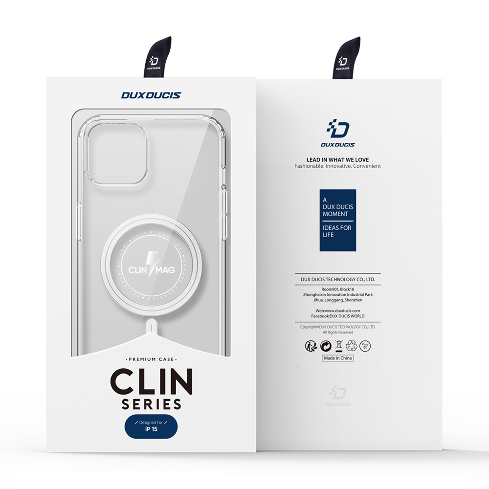 DUX DUCIS Case TPU for iPhone 15 Clin with MagSafe, Clear - Image 2