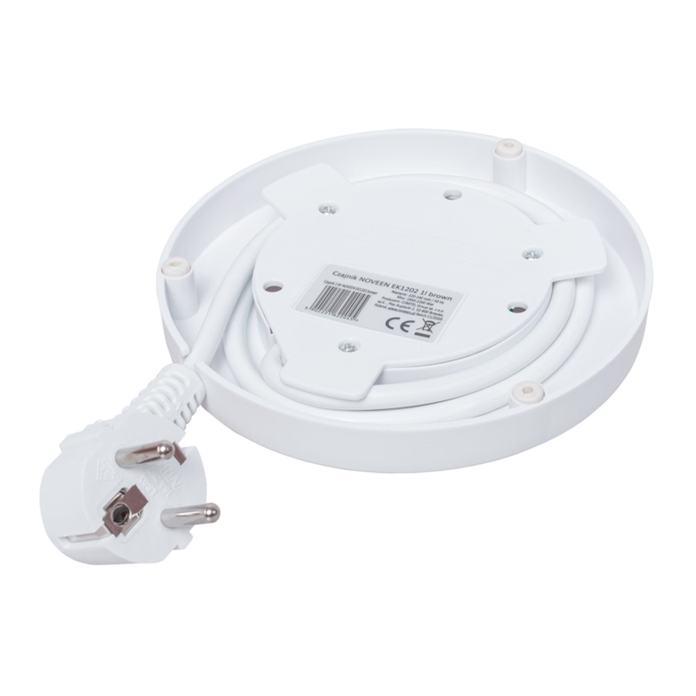 NOVEEN Electric Kettle EK1202, 2200W, 1L Brown - Image 3
