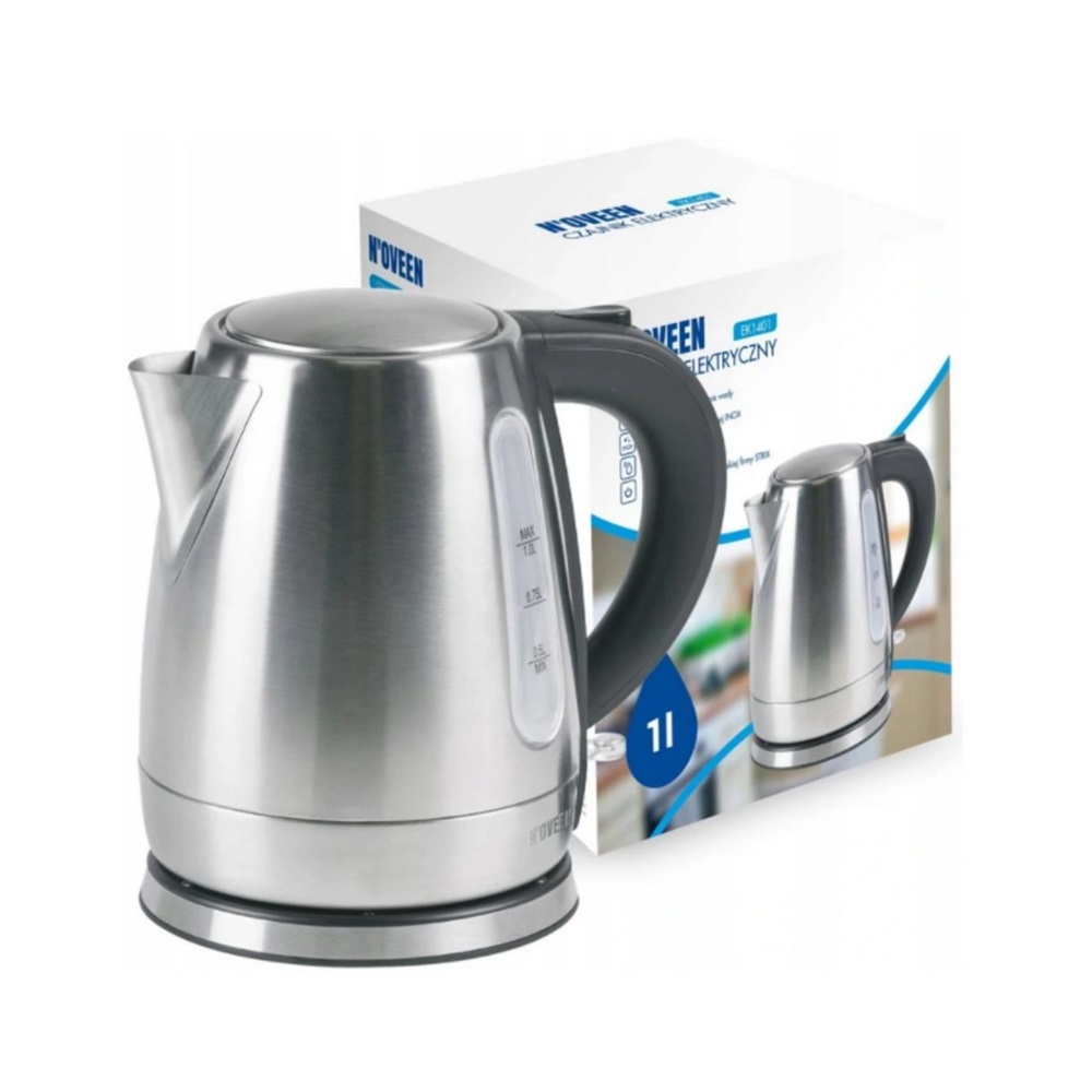 NOVEEN Electric Kettle EK1401, 1630W, 1L INOX - Image 2