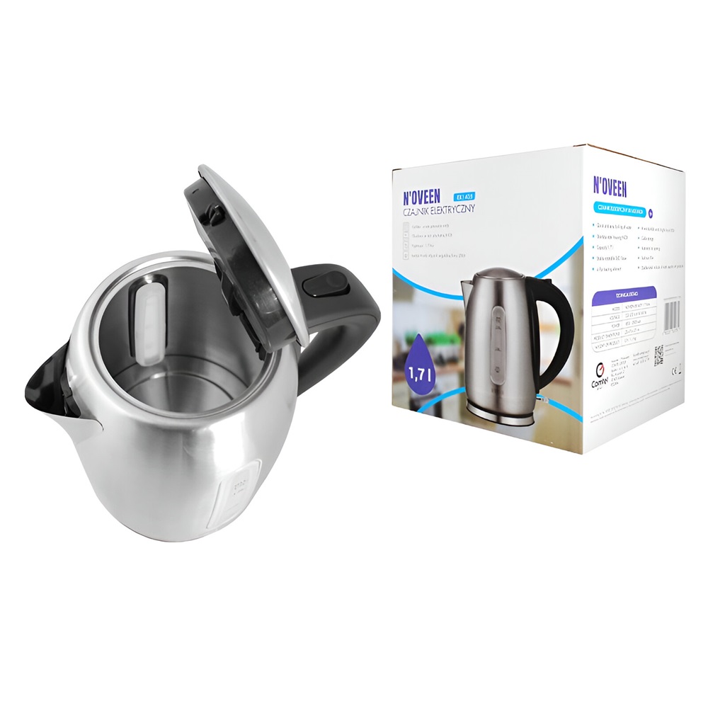 NOVEEN Electric Kettle EK1405, 2000W, 1,7L INOX - Image 3
