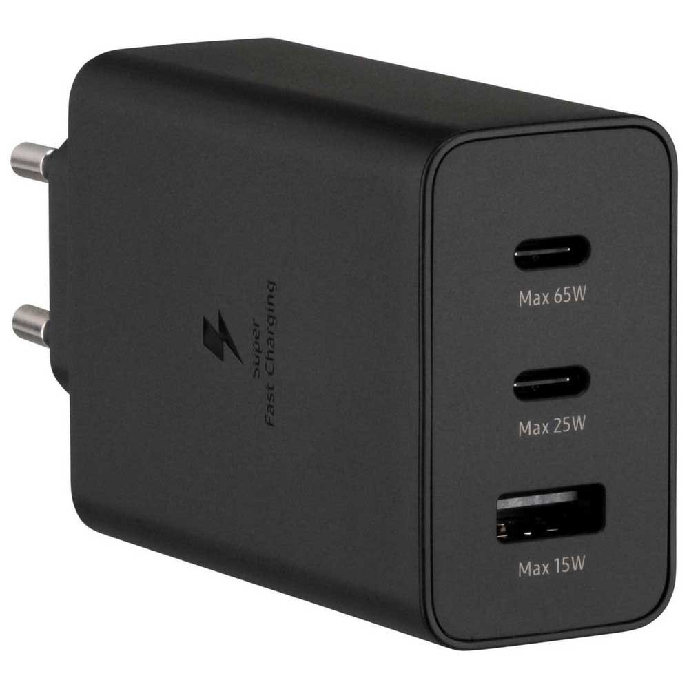 Samsung Wall Charger 2xType-C + 1xType-A Super Fast Charging 65W Trio, Black - Image 3