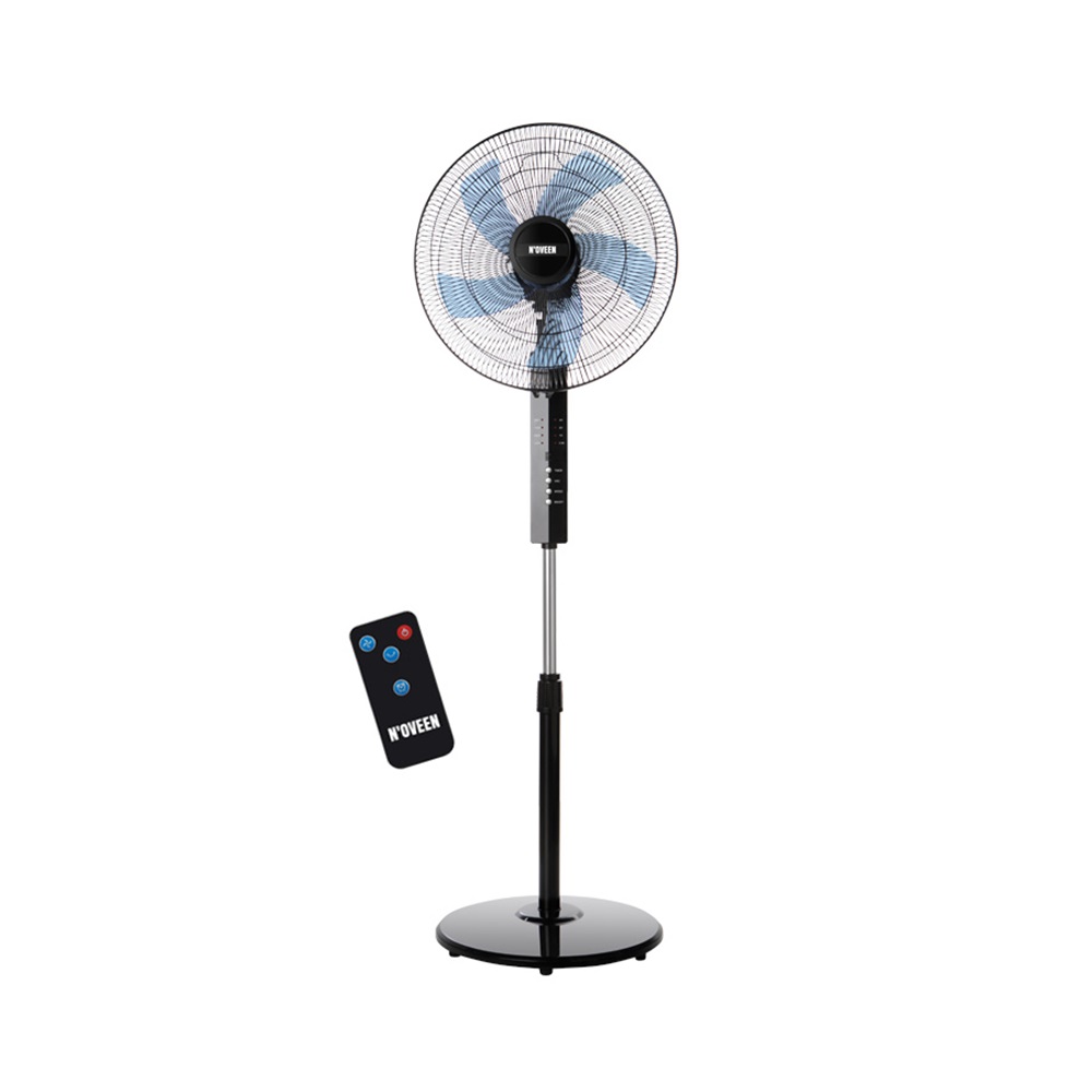 NOVEEN Standing Fan F455 16"/40cm/55W, remote control, Black