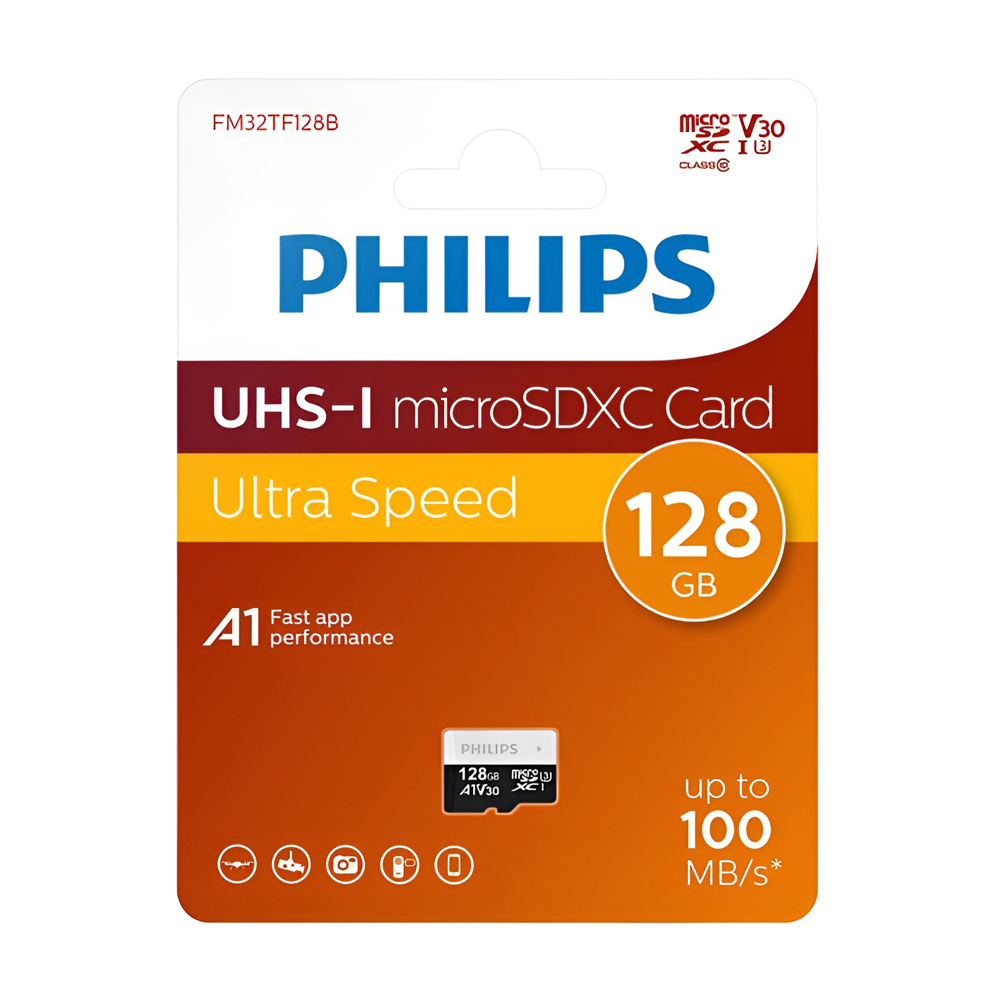 PHILIPS MicroSD Card UHS-I (U3) (V30) 128GB - Image 2