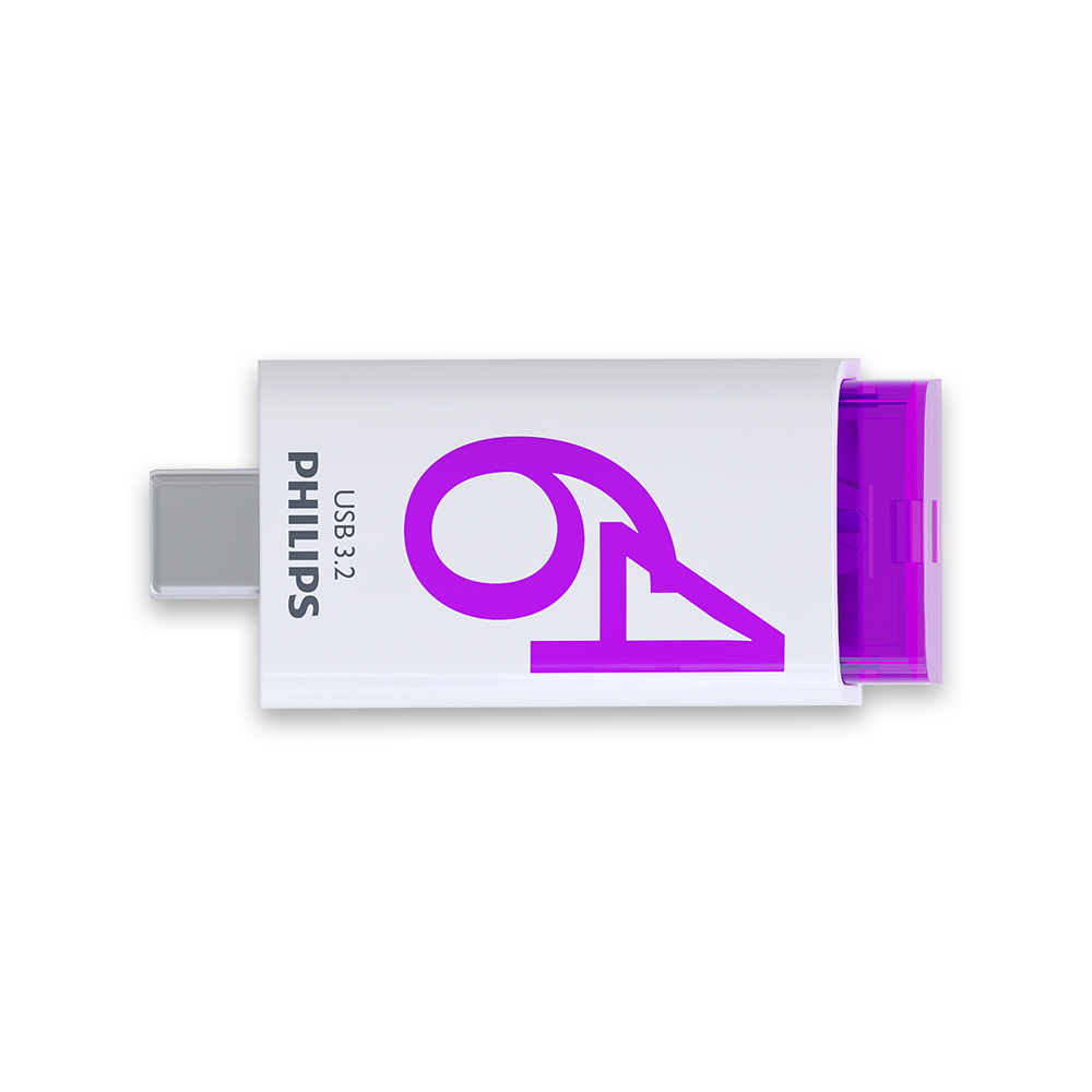 PHILIPS USB Drive 3.2 + Type-C Port, 64 GB