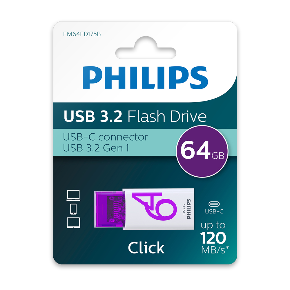 PHILIPS USB Drive 3.2 + Type-C Port, 64 GB - Image 3