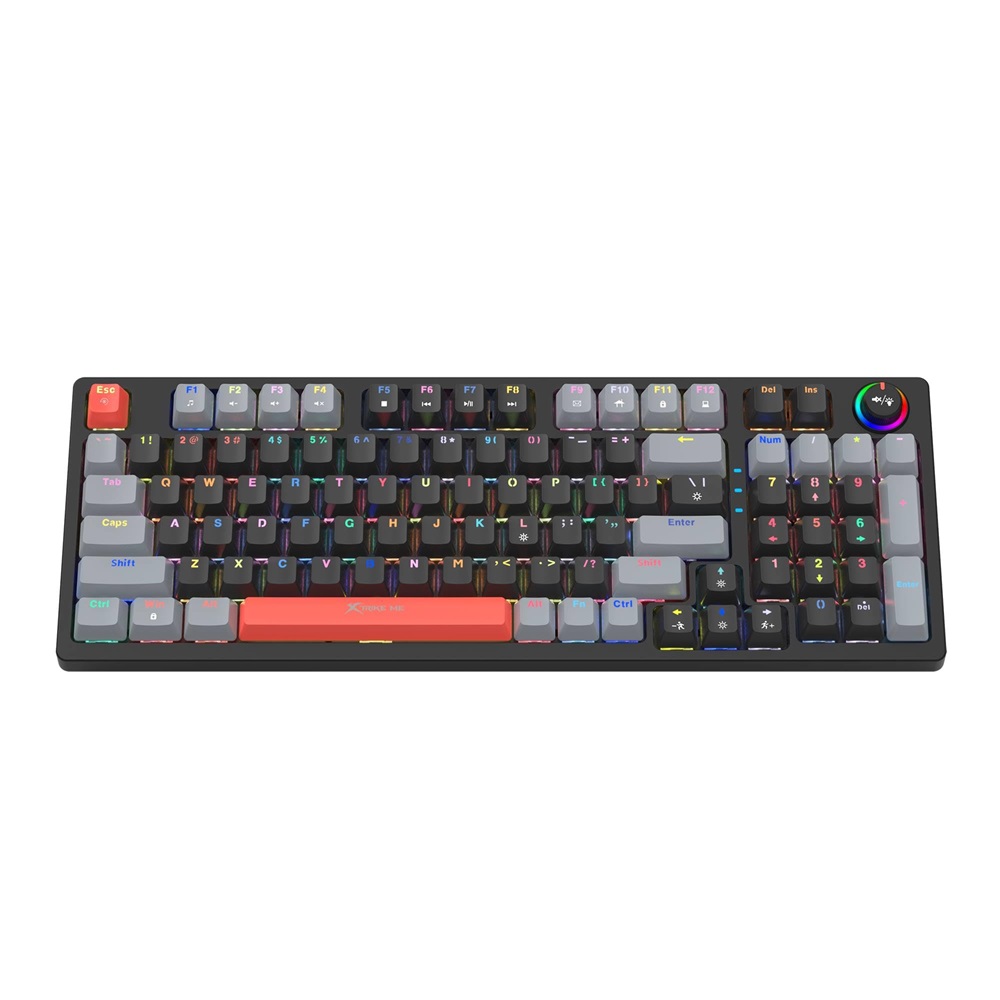 Xtrike Me Keyboard GK-987G wired, Black-Red - Image 2