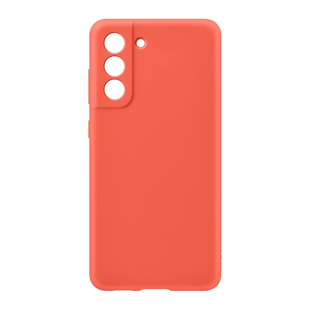 Helmet Case Liquid Silicone Samsung S21FE, Red - Image 4
