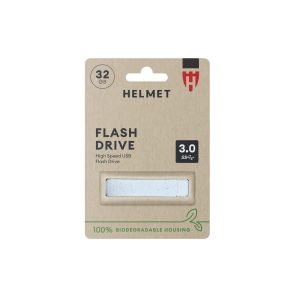 Helmet Biodegradable USB 3.0 Flash Drive, 32 GB