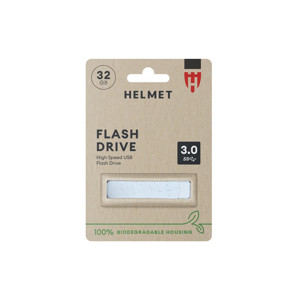 Helmet Biodegradable USB 3.0 Flash Drive, 32 GB - Image 2