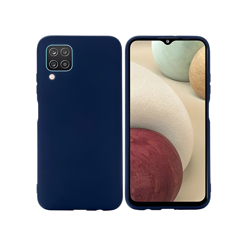Helmet Case Liquid Silicone Samsung A12, Blue