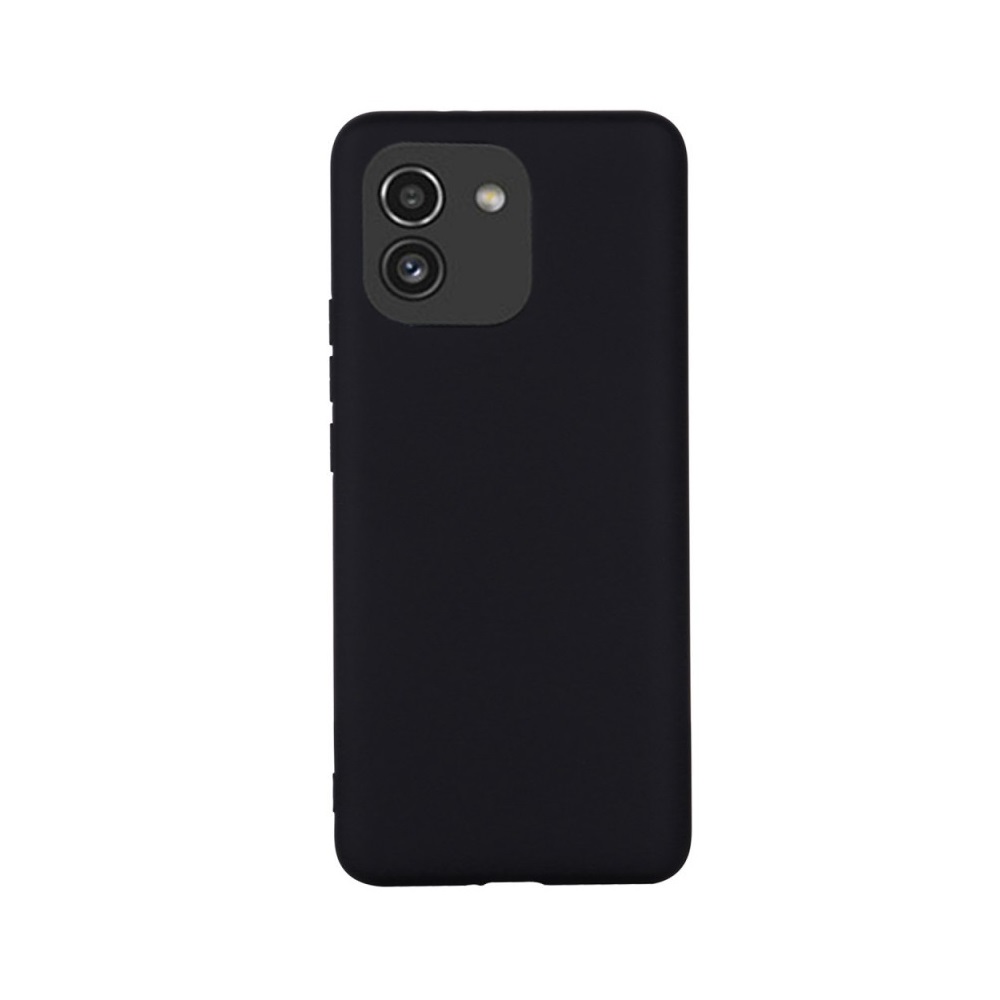 Helmet Case Liquid Silicone Samsung A03, Black - Image 3