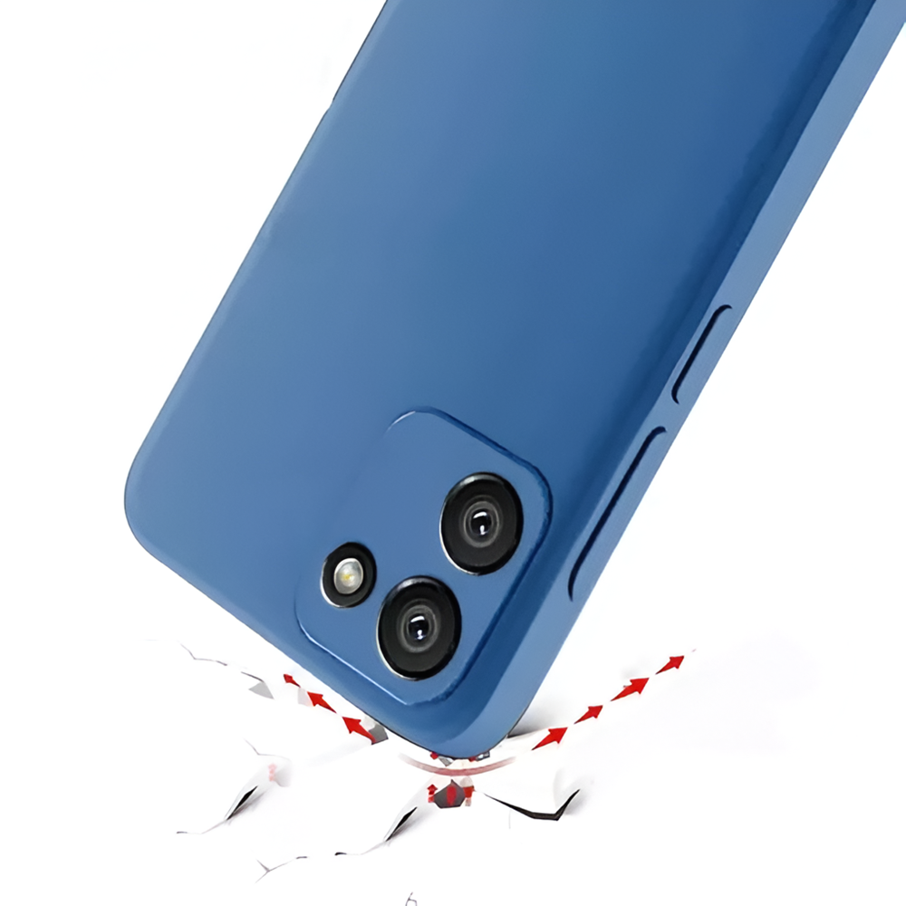 Helmet Case Liquid Silicone Samsung A03, Blue - Image 3