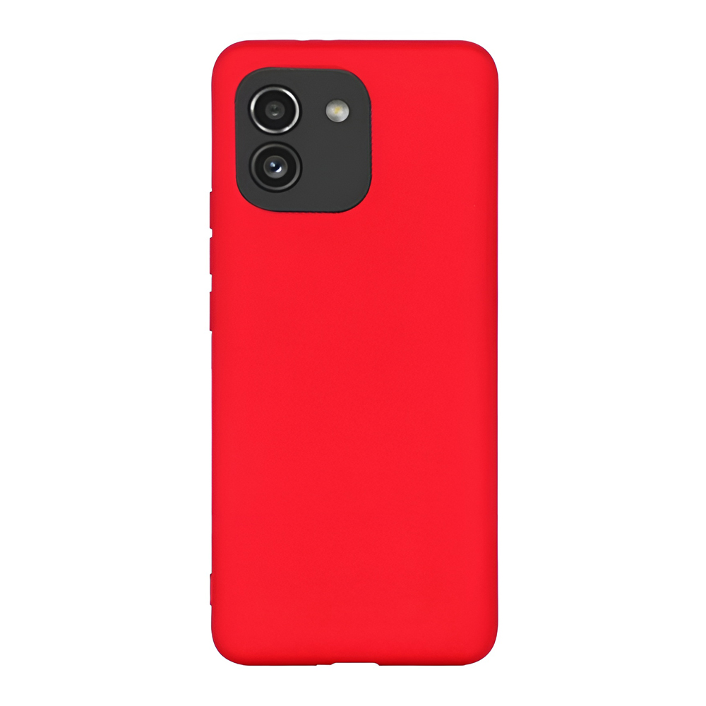 Helmet Case Liquid Silicone Samsung A03, Red