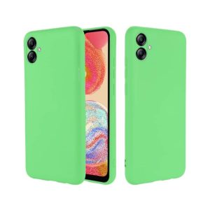 Helmet Case Liquid Silicone Samsung A04, Green