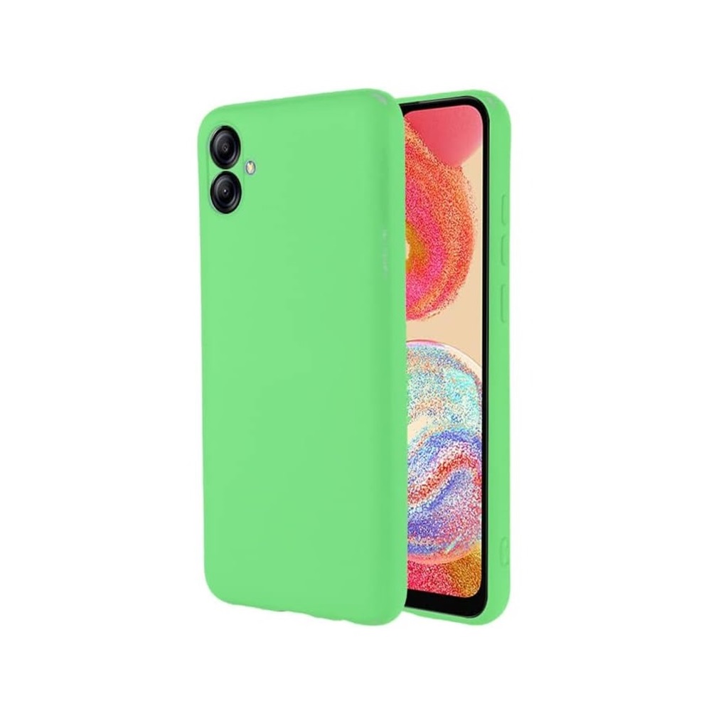 Helmet Case Liquid Silicone Samsung A04, Green - Image 2