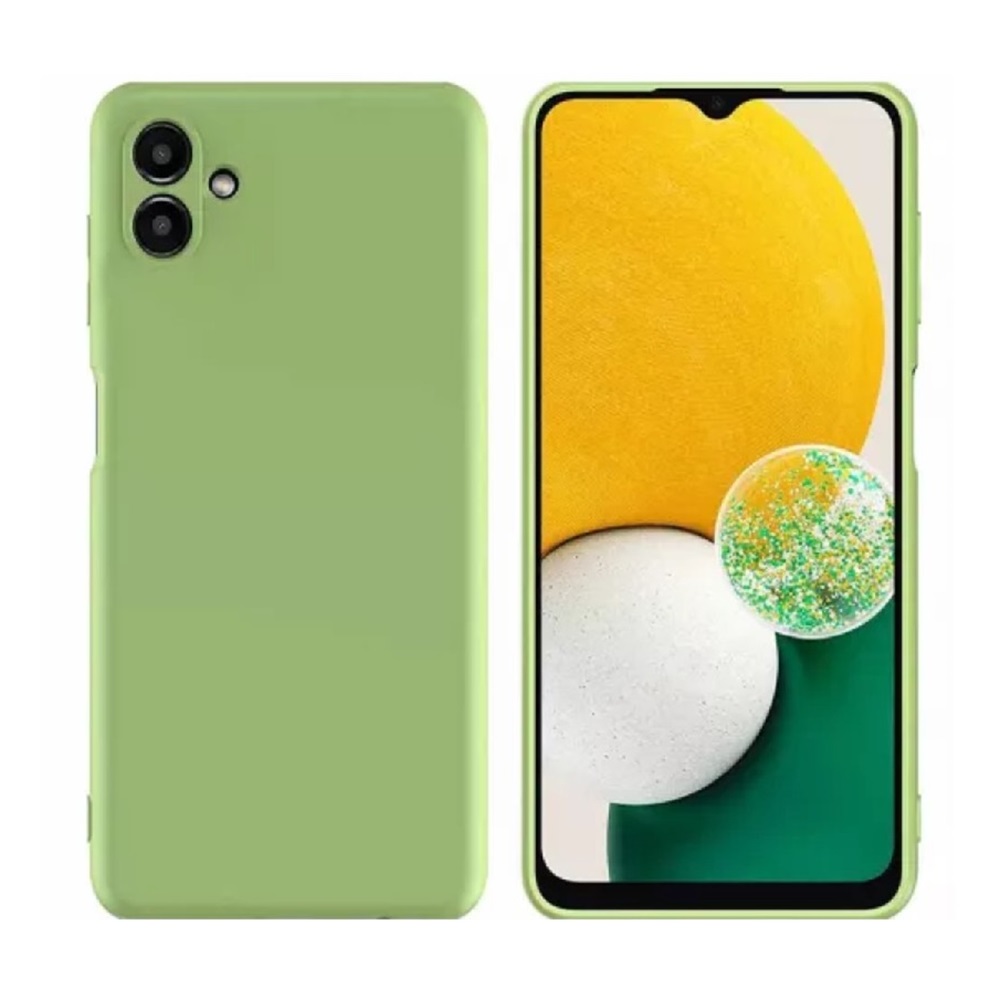 Helmet Case Liquid Silicone Samsung A05, Green - Image 2