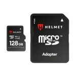 Helmet MicroSD Card UHS-I (U3) (V30) + SD Adapter, Speed Line, 128 GB