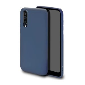 Helmet Case Liquid Silicone Samsung A30S, Dark Blue