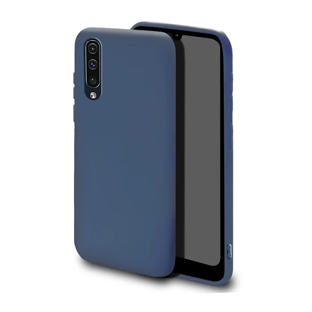 Helmet Case Liquid Silicone Samsung A30S, Dark Blue
