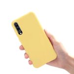 Helmet Case Liquid Silicone Samsung A30S, Yellow
