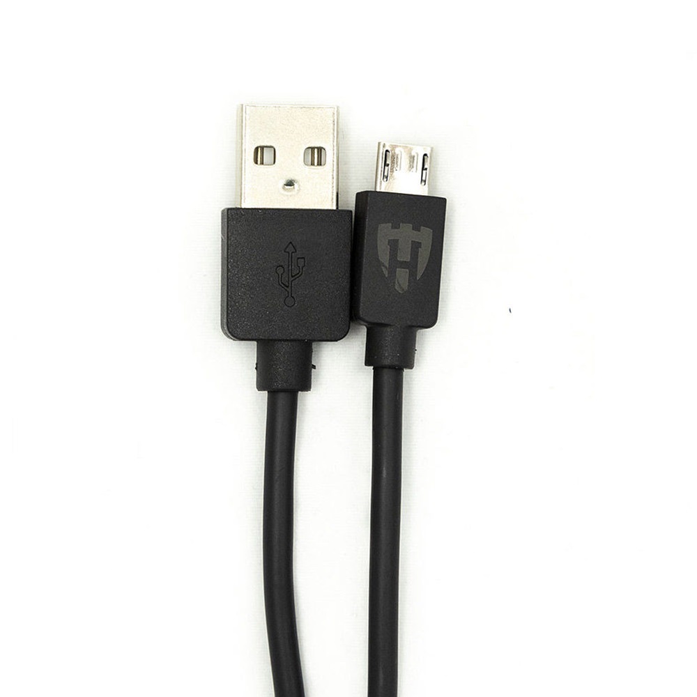 Helmet Wall Charger with Cable USB to Micro-USB 2xUSB 2.4A, Black - Image 3