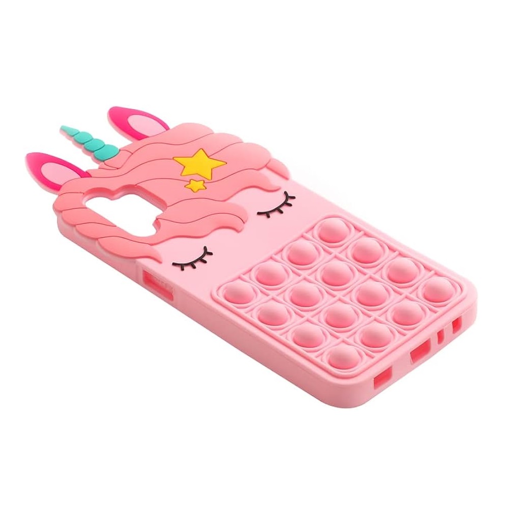 Helmet Case Liquid Silicone Popit Unicorn Samsung A32, Mix - Image 2