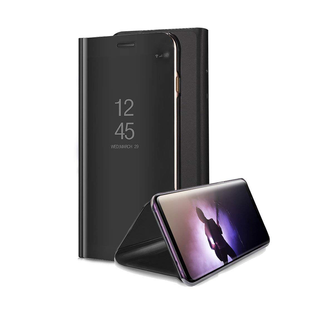 Helmet Case Mirror Flip Samsung A9(2018), Black - Image 3