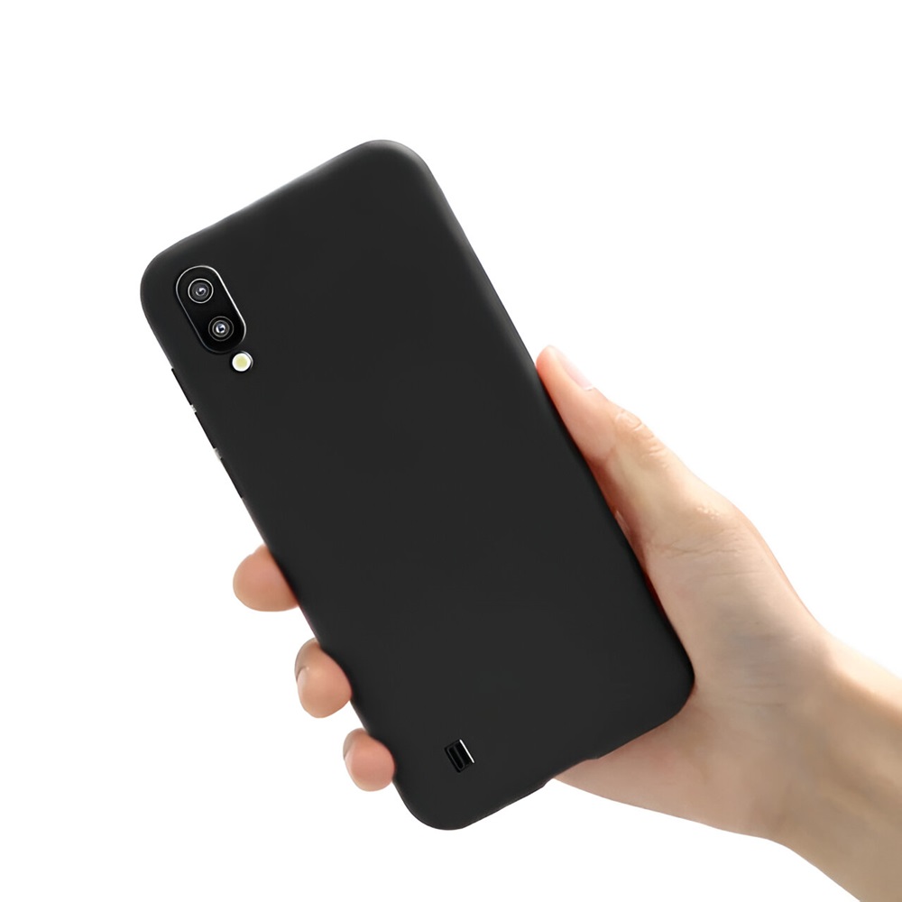 Helmet Case Liquid Silicone Samsung A01, Black - Image 2