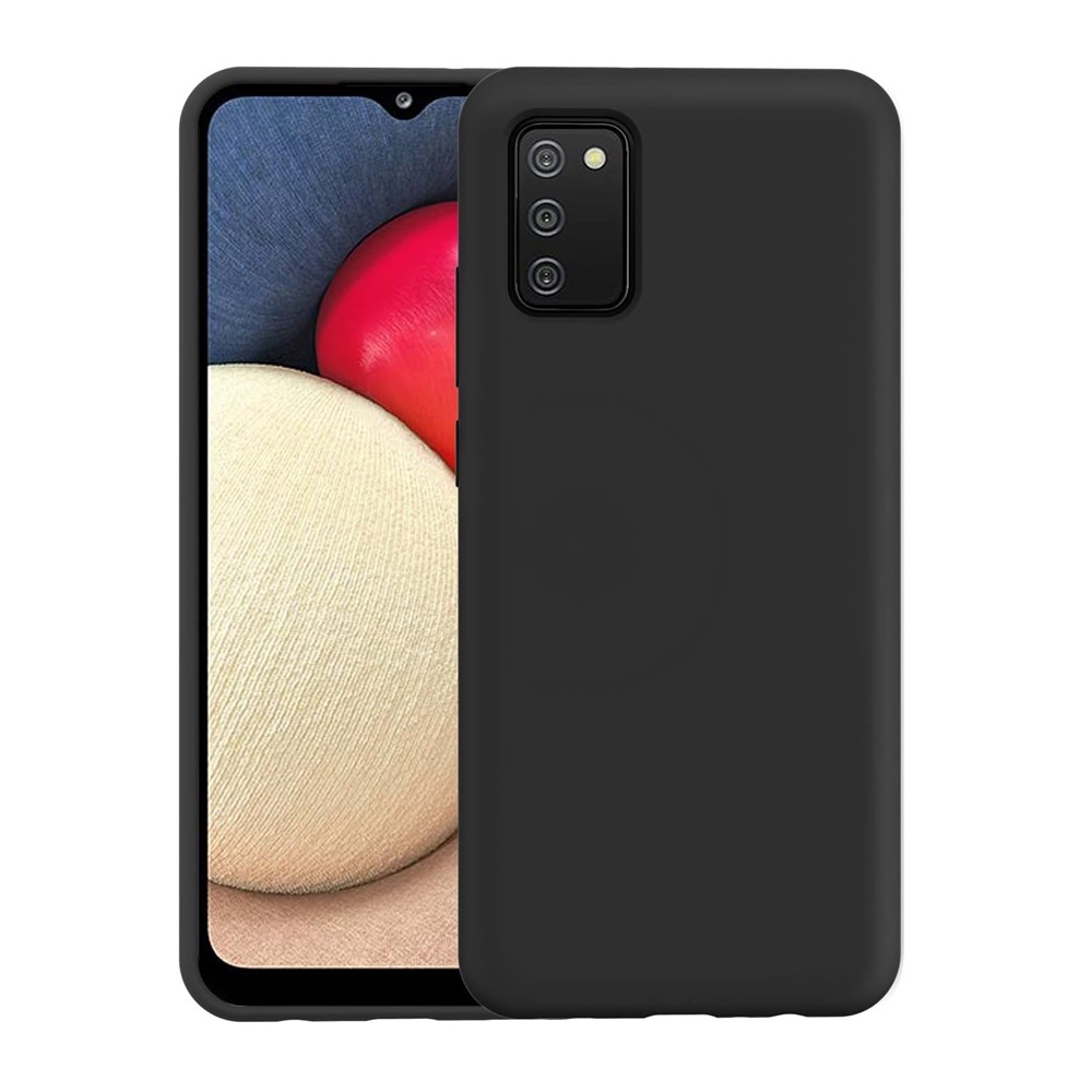 Helmet Case Liquid Silicone Samsung A02S, Black - Image 2