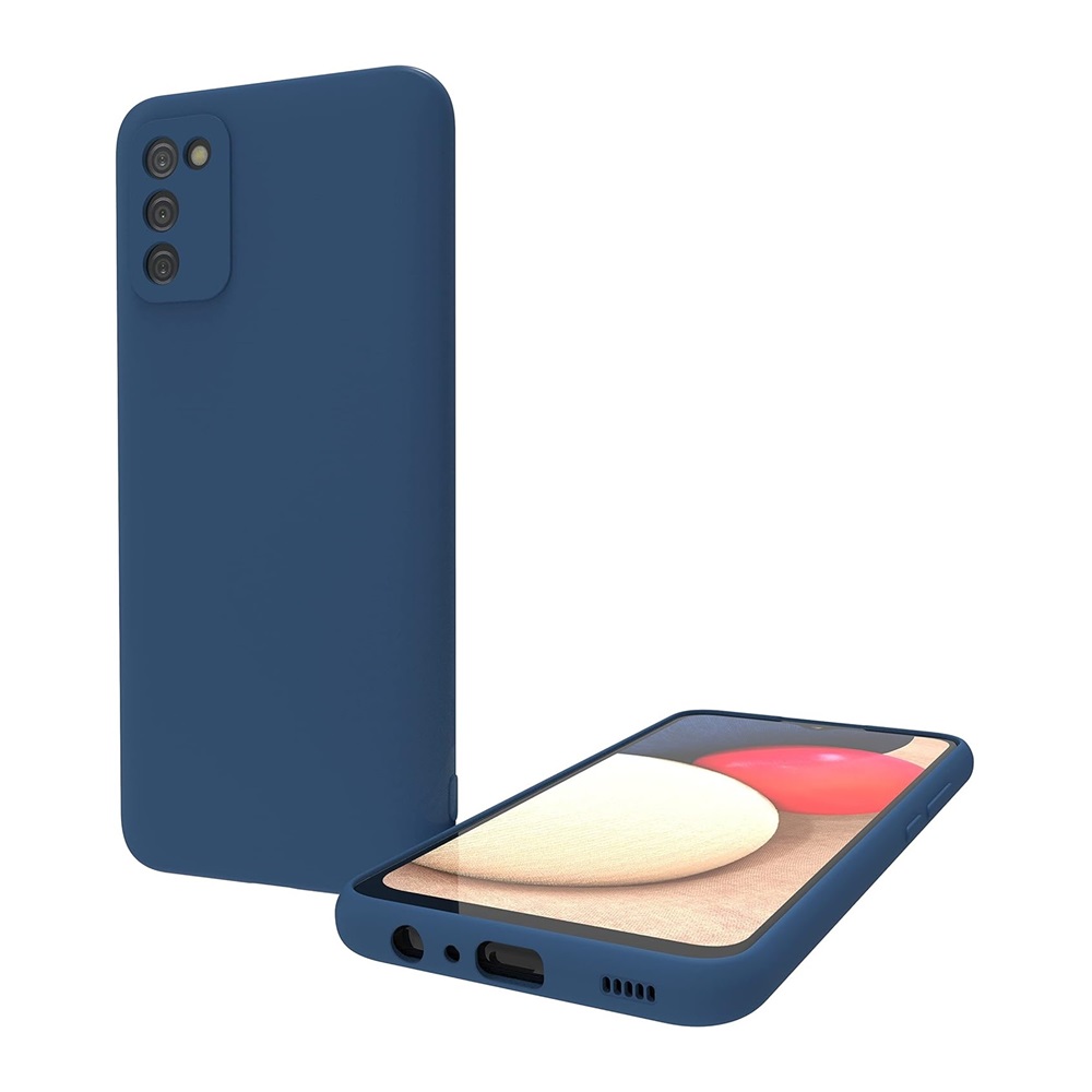 Helmet Case Liquid Silicone Samsung A02S, Blue - Image 3