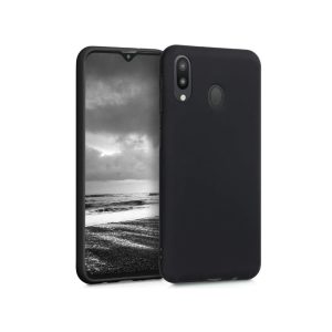 Helmet Case Liquid Silicone Samsung A10S, Black
