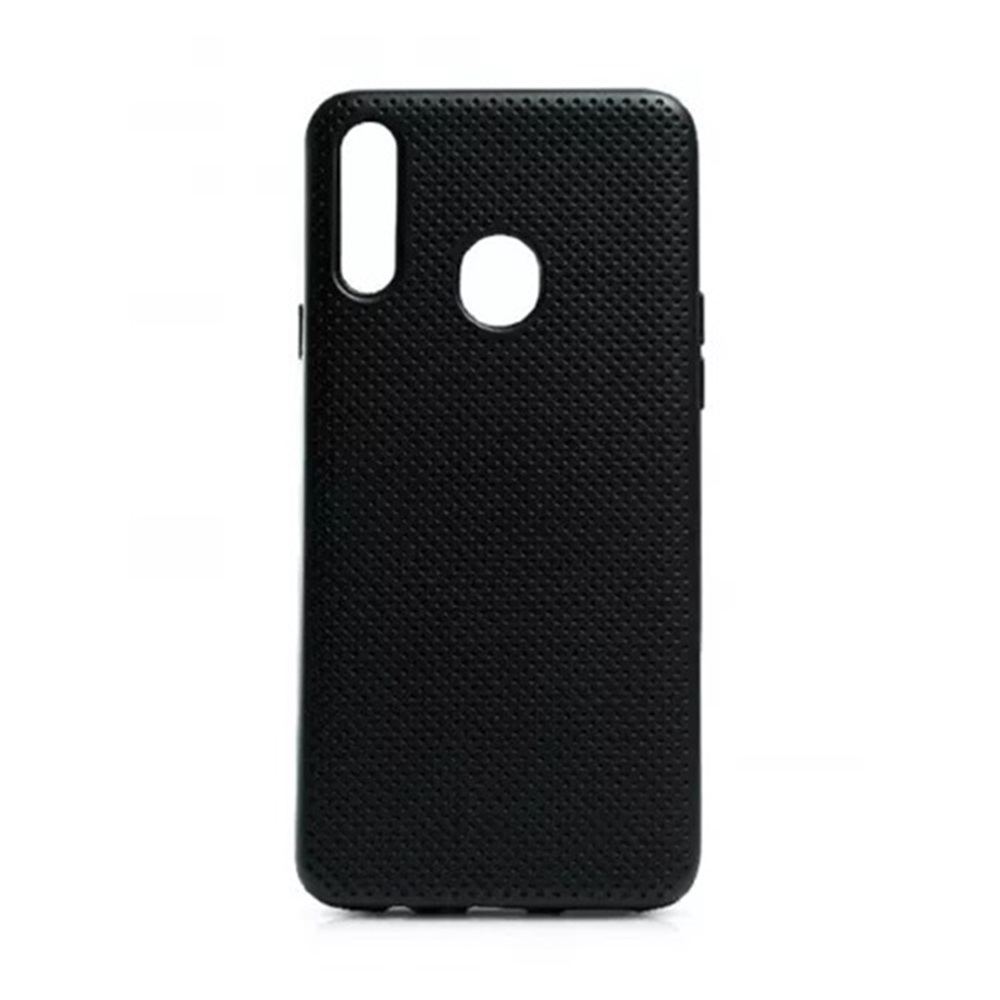 Helmet Case Liquid Silicone Grid Samsung A10S, Black