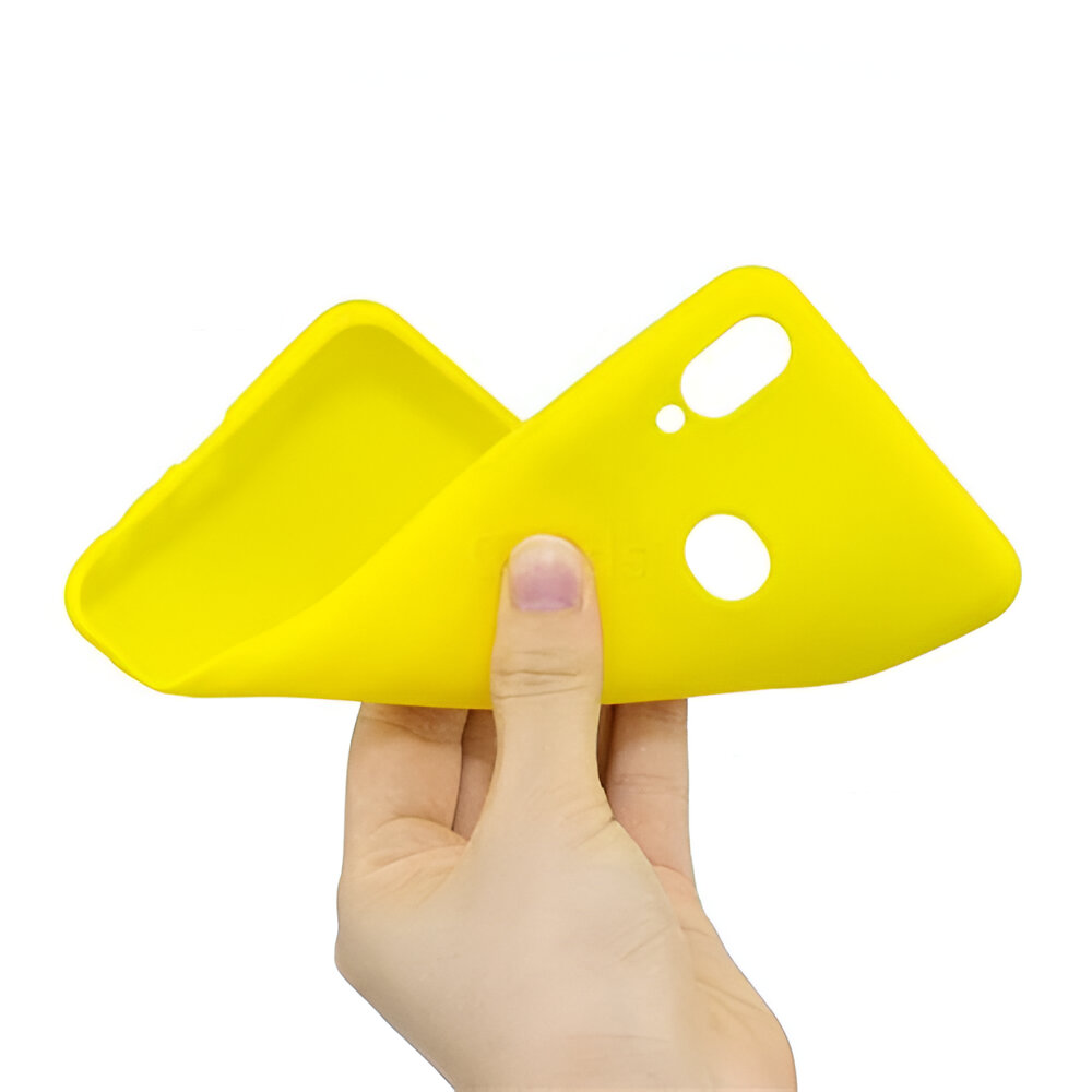 Helmet Case Liquid Silicone Samsung A10S, Yellow - Image 2