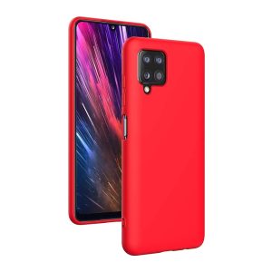 Helmet Case Liquid Silicone Samsung A12, Red