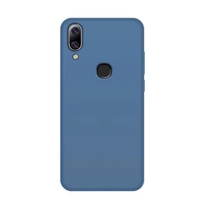 Helmet Case Liquid Silicone Samsung A20, Blue