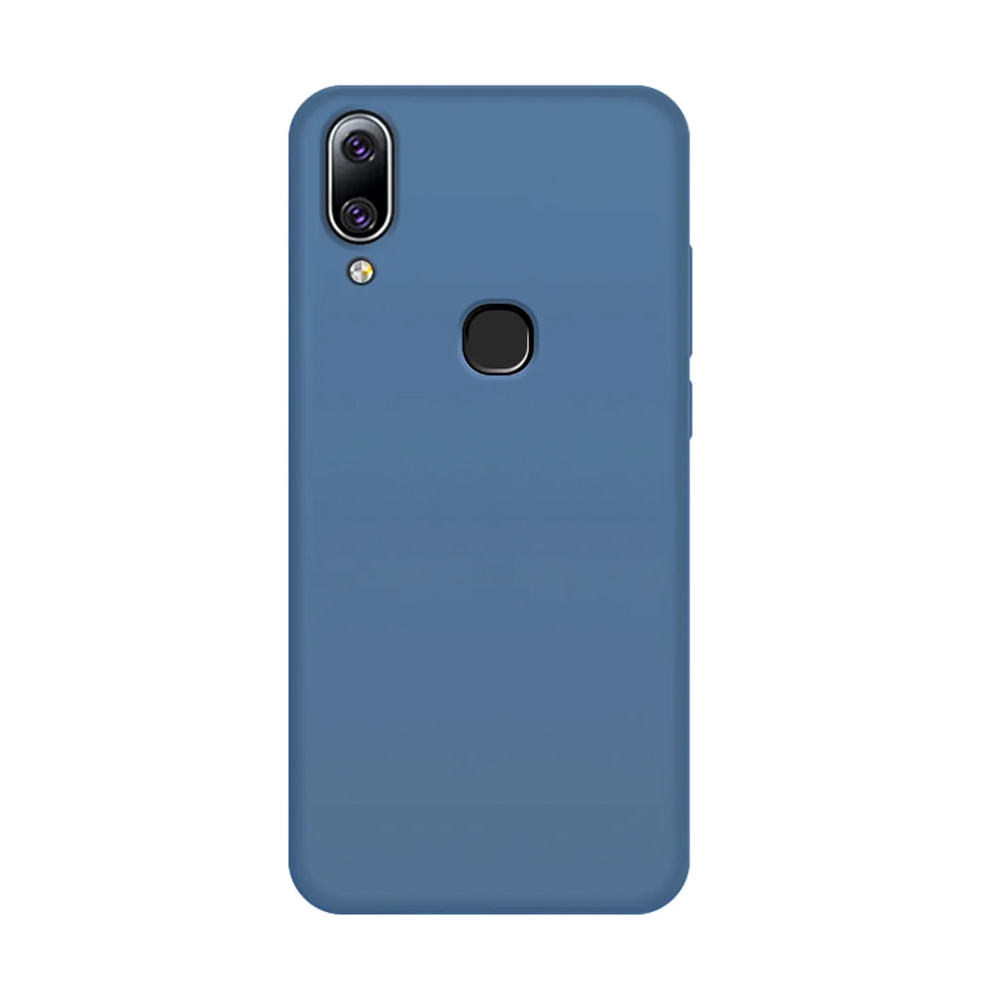 Helmet Case Liquid Silicone Samsung A20, Blue
