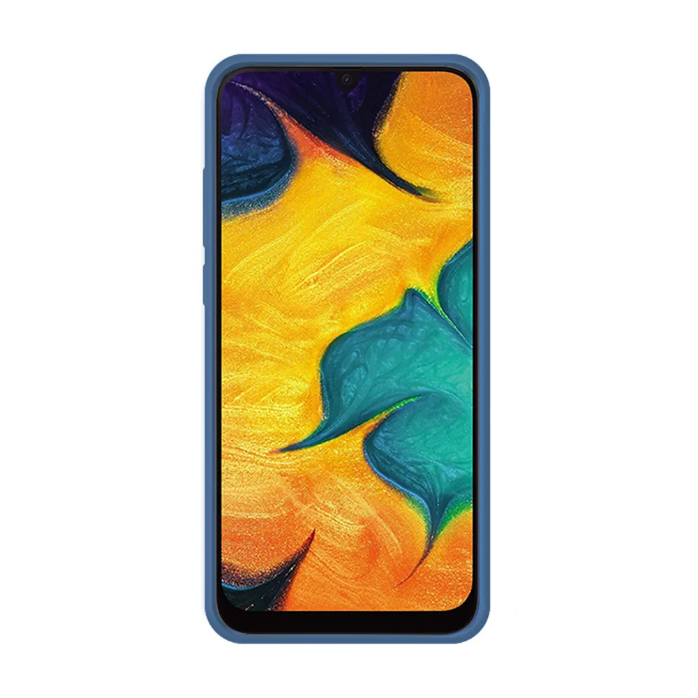 Helmet Case Liquid Silicone Samsung A20, Blue - Image 2