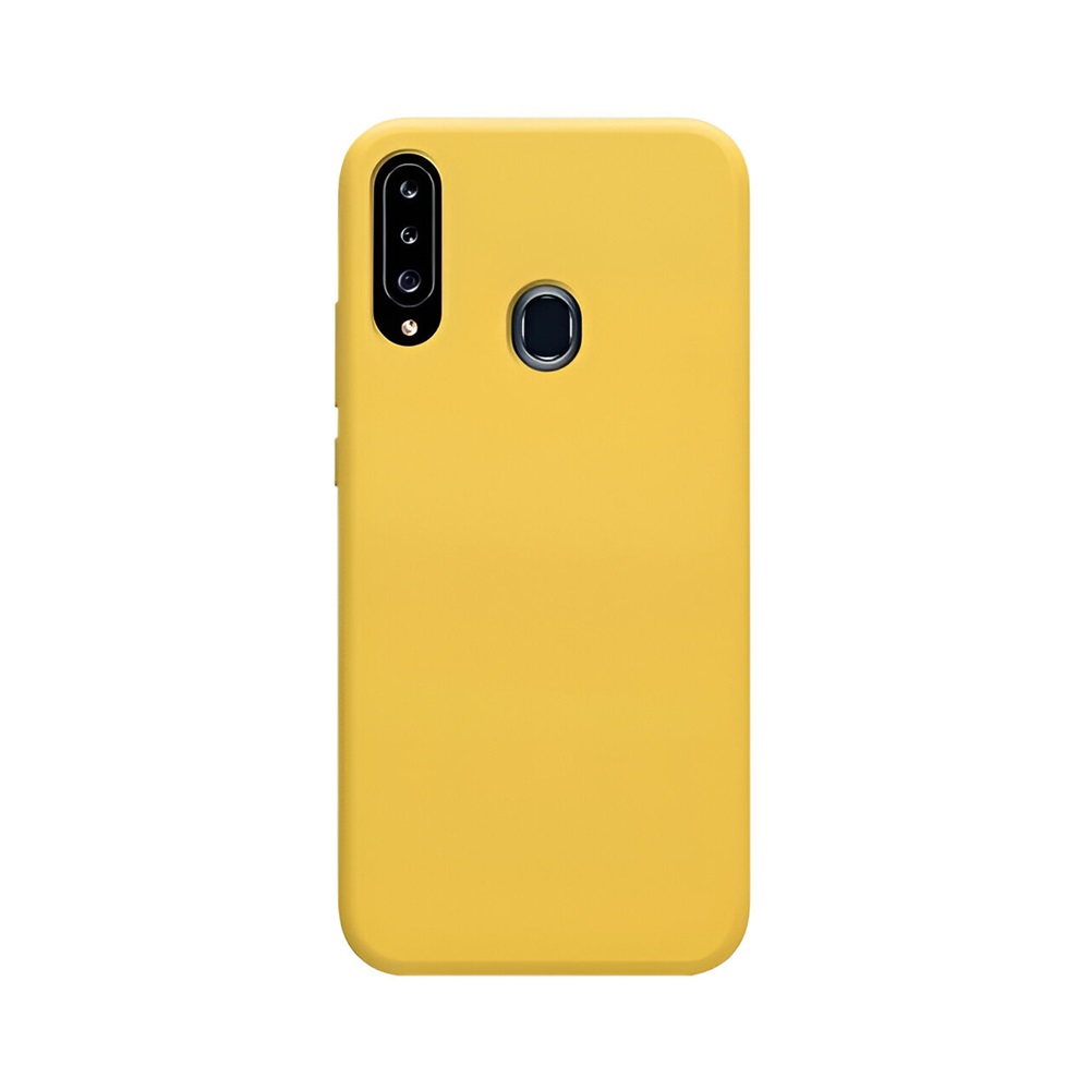 Helmet Case Liquid Silicone Samsung A20S, Yellow - Image 2