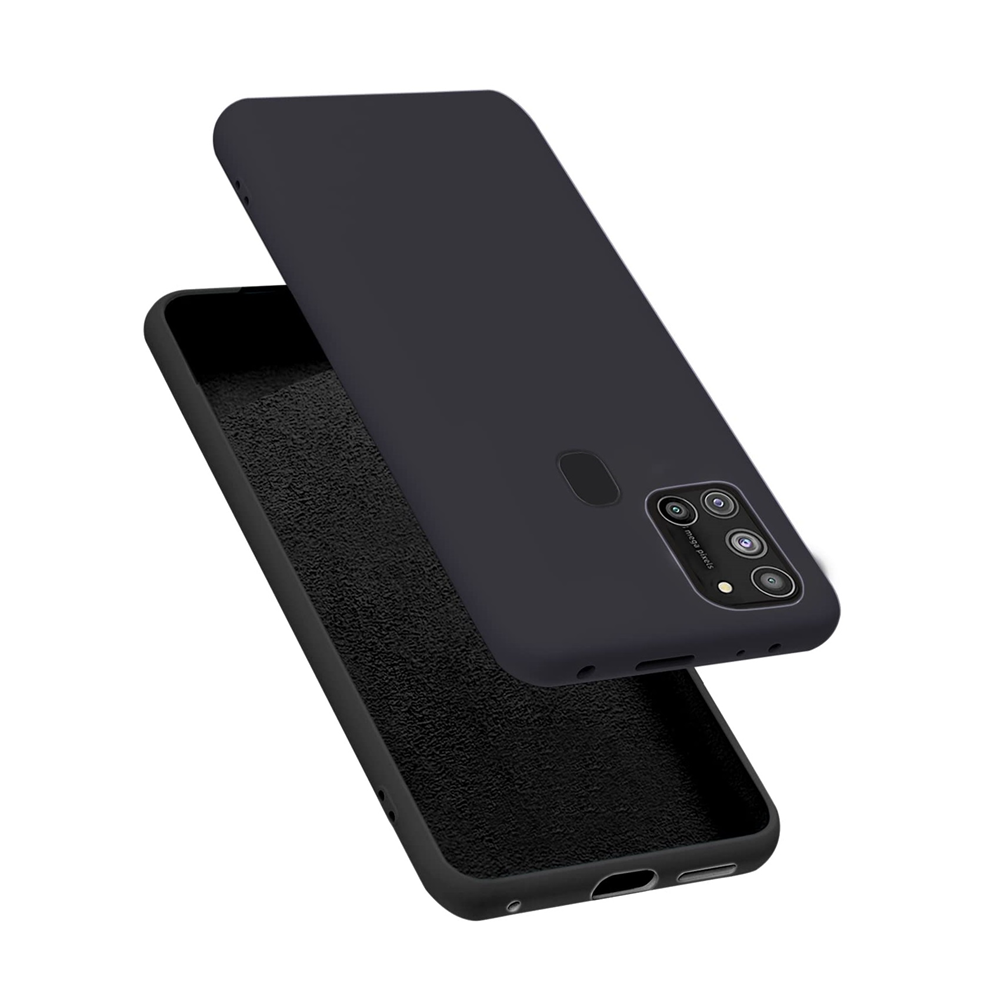 Helmet Case Liquid Silicone Samsung A21S, Black - Image 2