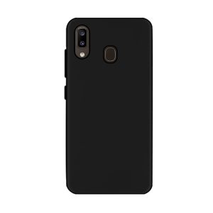 Helmet Case Liquid Silicone Samsung A30, Black