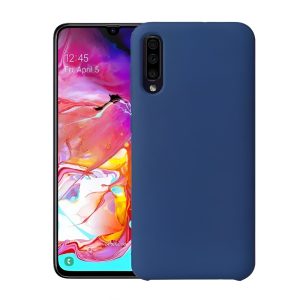 Helmet Case Liquid Silicone Samsung A30S, Blue