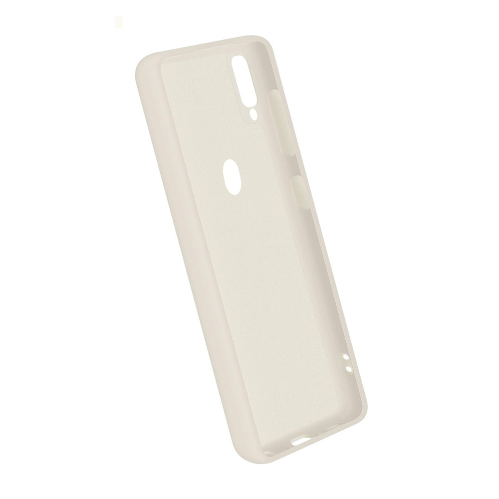 Helmet Case Liquid Silicone Samsung A30, White - Image 2