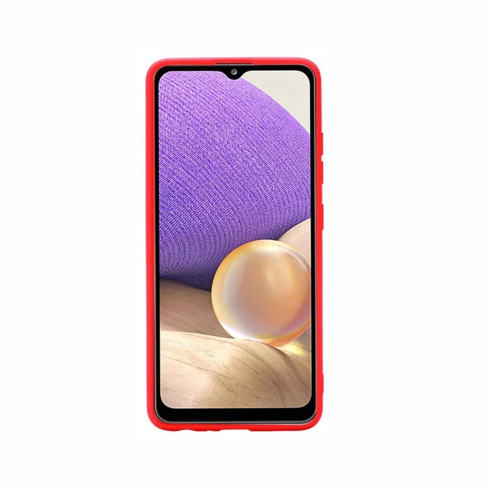 Helmet Case Liquid Silicone Samsung A32, Red - Image 3